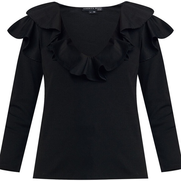 Veronica Beard Strata Ruffled Top - Picture 14 of 14